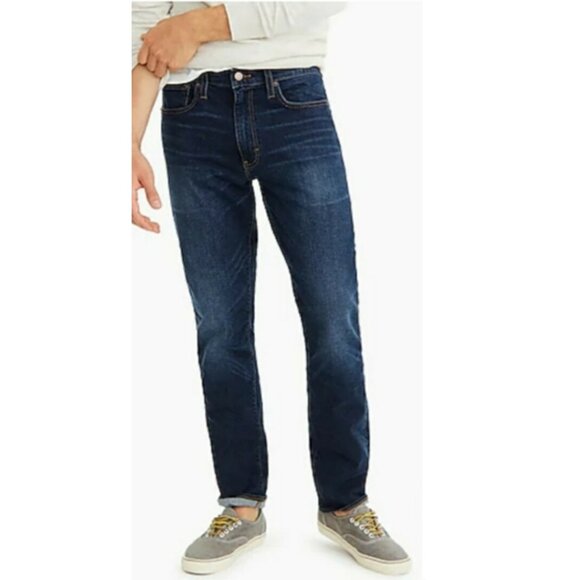 J Crew The Driggs Medium Wash Slim-Straight Jeans 33x32 - Picture 1 of 6
